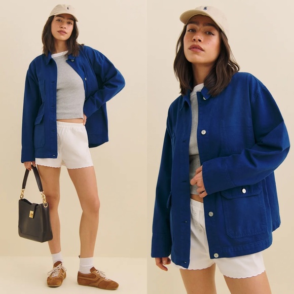 Reformation Callum Denim Chore Jacket - Picture 1 of 5